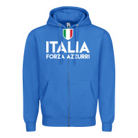 True Royal italia soccer jersey Zipper Hoodie - linhVisuals