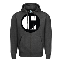 Charcoal Heather cornish college of the arts Zipper Hoodie - linhVisuals