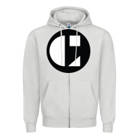 Dove Grey cornish college of the arts Zipper Hoodie - linhVisuals