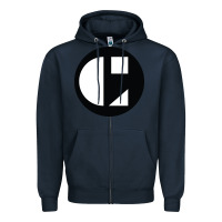 Navy cornish college of the arts Zipper Hoodie - linhVisuals