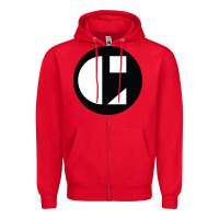 Red cornish college of the arts Zipper Hoodie - linhVisuals