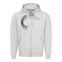 Dove Grey emily carr university of art and design Zipper Hoodie - linhVisuals