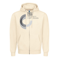 Sandshell emily carr university of art and design Zipper Hoodie - linhVisuals