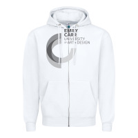 White emily carr university of art and design Zipper Hoodie - linhVisuals