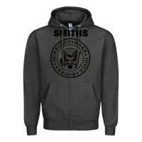 Charcoal Heather the smiths Zipper Hoodie - linhVisuals