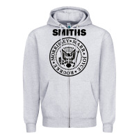 Heather Grey the smiths Zipper Hoodie - linhVisuals