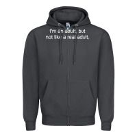 Smoke i'm an adult, but not like Zipper Hoodie - linhVisuals