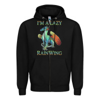 Black Chill Rainwing Dragon Retro Fan Tee Wings of Fire Zipper Hoodie - linhVisuals