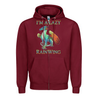 Burgundy Chill Rainwing Dragon Retro Fan Tee Wings of Fire Zipper Hoodie - linhVisuals