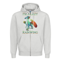 Dove Grey Chill Rainwing Dragon Retro Fan Tee Wings of Fire Zipper Hoodie - linhVisuals