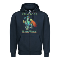 Navy Chill Rainwing Dragon Retro Fan Tee Wings of Fire Zipper Hoodie - linhVisuals