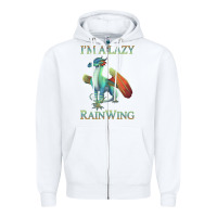 White Chill Rainwing Dragon Retro Fan Tee Wings of Fire Zipper Hoodie - linhVisuals