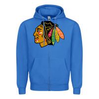 True Royal the  blackhawks Zipper Hoodie - linhVisuals