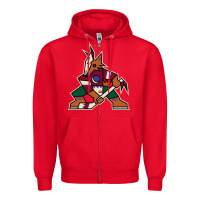 Red the  coyotes Zipper Hoodie - linhVisuals