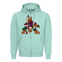 Seafoam the  coyotes Zipper Hoodie - linhVisuals