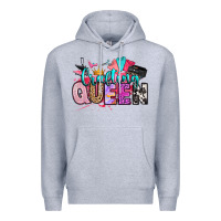 Heather Grey crafting queen Premium Hoodie - Artiststas