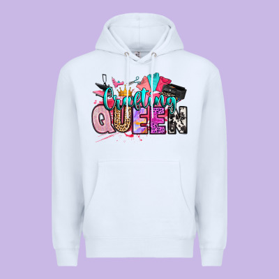 Crafting Queen Premium Hoodie Designed By Artiststas