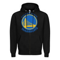 Black Golden state Zipper Hoodie - linhVisuals