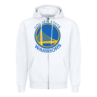 White Golden state Zipper Hoodie - linhVisuals