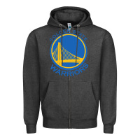 Charcoal Heather Golden state Zipper Hoodie - linhVisuals