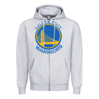 Heather Grey Golden state Zipper Hoodie - linhVisuals