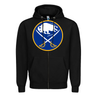 Black the sabres Zipper Hoodie - linhVisuals