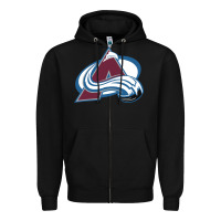 Black the  avalanche Zipper Hoodie - linhVisuals