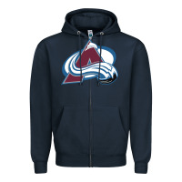 Navy the  avalanche Zipper Hoodie - linhVisuals