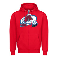 Red the  avalanche Zipper Hoodie - linhVisuals
