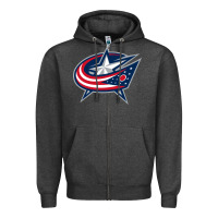 Charcoal Heather the  blue jackets Zipper Hoodie - linhVisuals