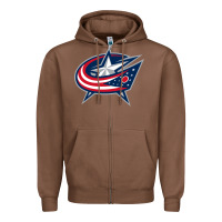 Chestnut the  blue jackets Zipper Hoodie - linhVisuals