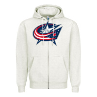 Oatmeal Heather the  blue jackets Zipper Hoodie - linhVisuals