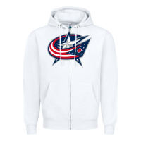 White the  blue jackets Zipper Hoodie - linhVisuals