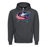 Smoke the  blue jackets Zipper Hoodie - linhVisuals