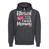 Smoke blessed to be called mommy t  shirt blessed to be called mommy lovely Zipper Hoodie - linhVisuals