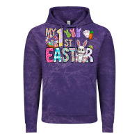 Cloud Purple My 1st Easter Vintage Hoodie - CowhideDigitalArt