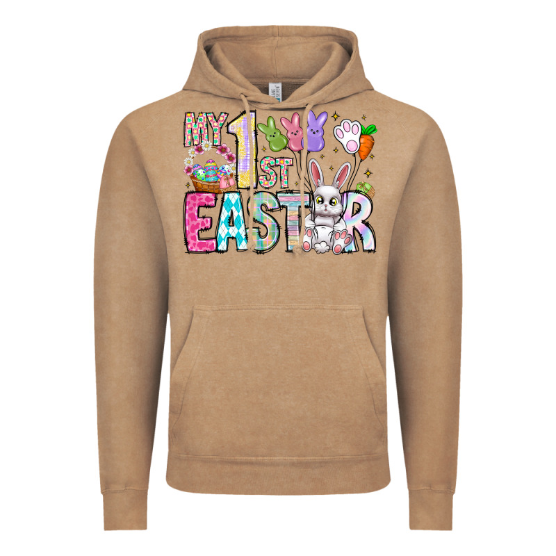 My 1st Easter Vintage Hoodie by CowhideDigitalArt | Teevron