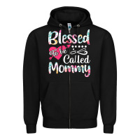 Black blessed to be called mommy t  shirt blessed to be called mommy lovely Zipper Hoodie - linhVisuals