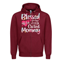 Burgundy blessed to be called mommy t  shirt blessed to be called mommy lovely Zipper Hoodie - linhVisuals