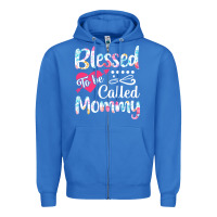 True Royal blessed to be called mommy t  shirt blessed to be called mommy lovely Zipper Hoodie - linhVisuals