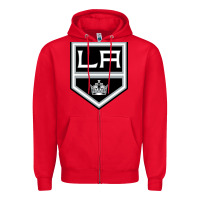 Red the LA kings Zipper Hoodie - linhVisuals