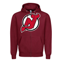 Burgundy the NJ devils Zipper Hoodie - linhVisuals