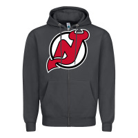 Smoke the NJ devils Zipper Hoodie - linhVisuals