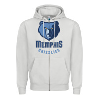 Dove Grey memphis Zipper Hoodie - linhVisuals