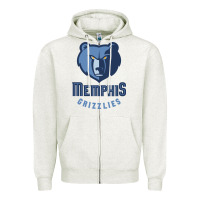 Oatmeal Heather memphis Zipper Hoodie - linhVisuals