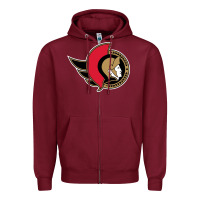 Burgundy the senators Zipper Hoodie - linhVisuals