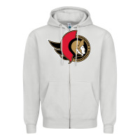 Dove Grey the senators Zipper Hoodie - linhVisuals