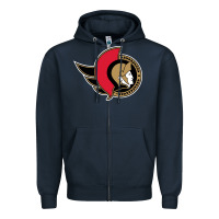 Navy the senators Zipper Hoodie - linhVisuals