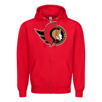 Red the senators Zipper Hoodie - linhVisuals
