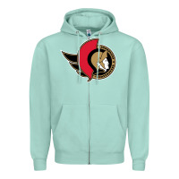Seafoam the senators Zipper Hoodie - linhVisuals